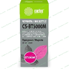 Чернила Cactus CS-BT5000M пурпурный 48мл для Brother HL-T4000DW, DCP-T510W, DCP-T710W, MFC-T810W, MFC-T910DW, MFC-T4500DW, DCP-T420W, DCP-T520W, DCP-T720DW, DCP-T820DW, MFC-T920DW