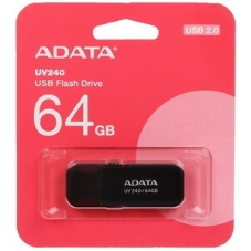 Флешка USB ADATA UV240 (AUV240-64G-RWH), 64Gb, USB 2.0, R/W 15/5, белый/синий