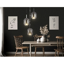 Подвесной светильник Ambrella light LH11153/3 BK/WH/SM черный/белый/дымчатый E27*3 max 60W D425*1500