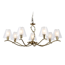 Люстра Ambrella light LH57093/7 BS/FR латунь/белый матовый E14/7 max 40W D840*790