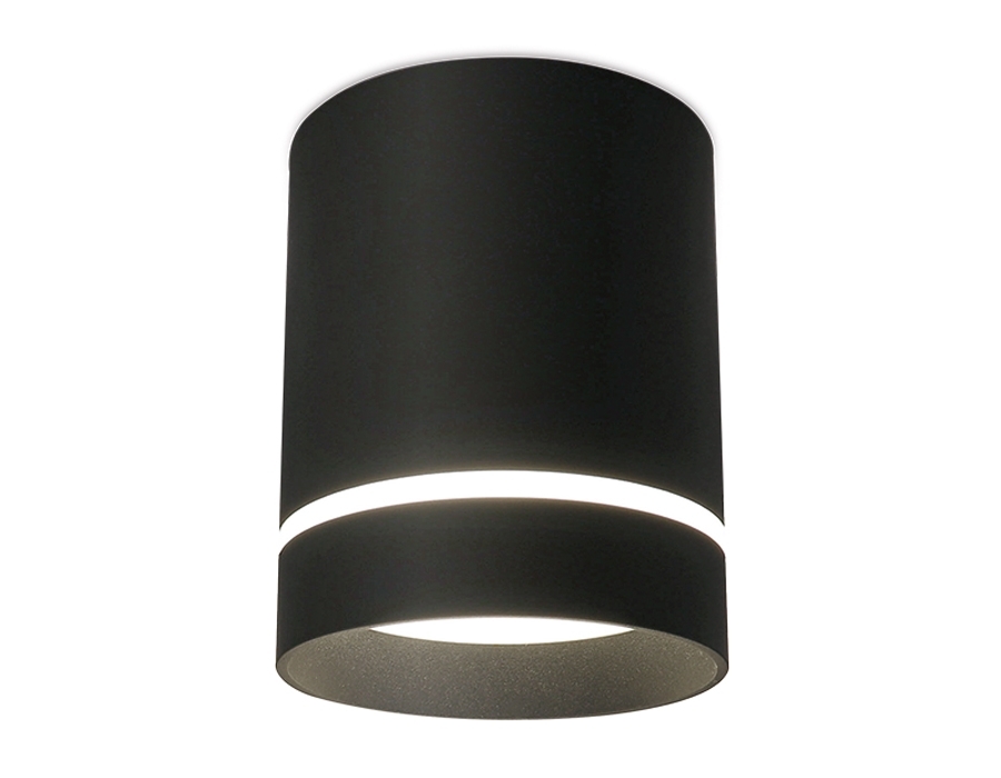 Светильник Ambrella light TN281 SBK черный песок LED 4200K 9W D80*100
