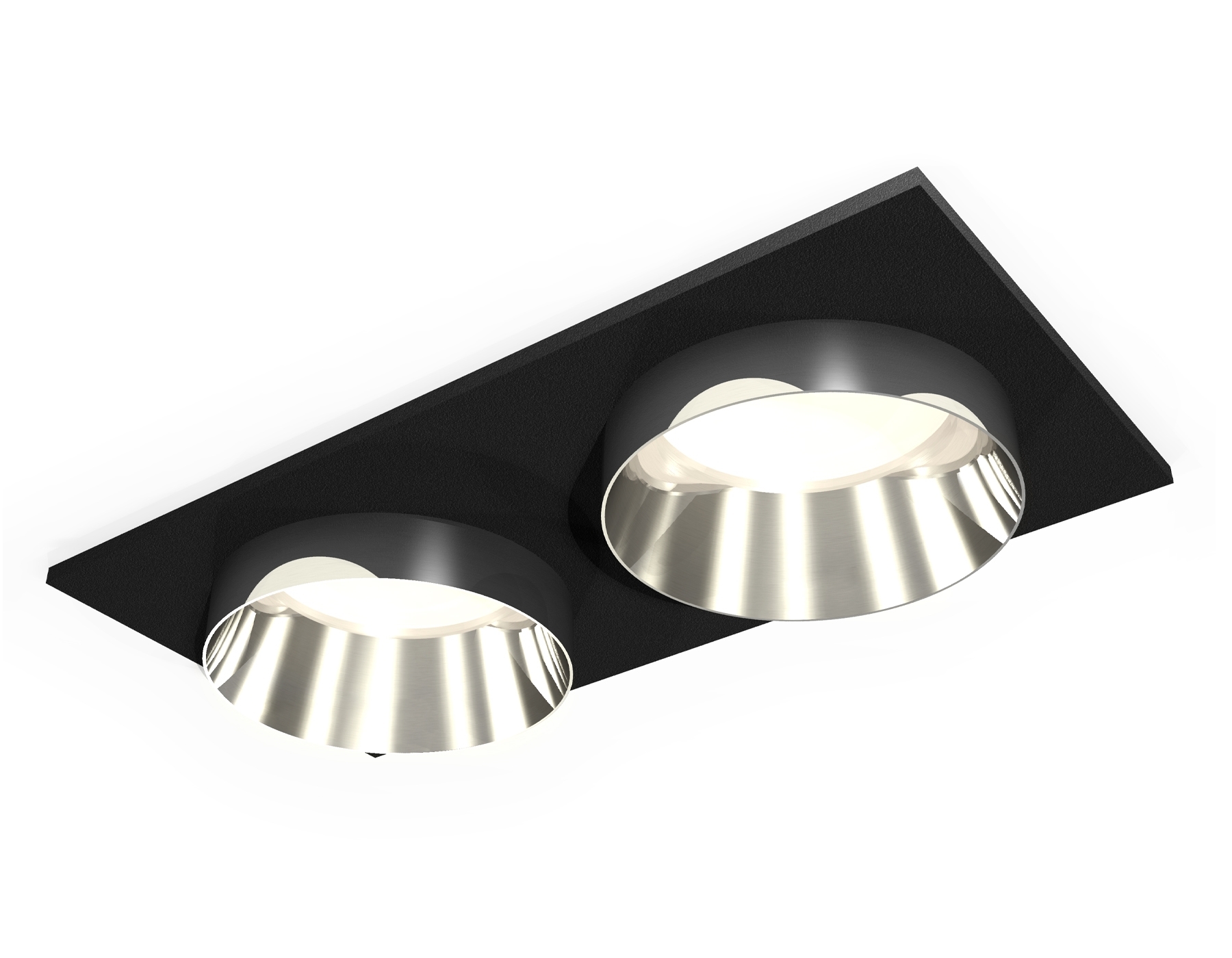 Комплект встраиваемого светильника Ambrella light XC6526022 SBK/PSL черный песок/серебро полированное MR16 GU5.3 (C6526, N6132)