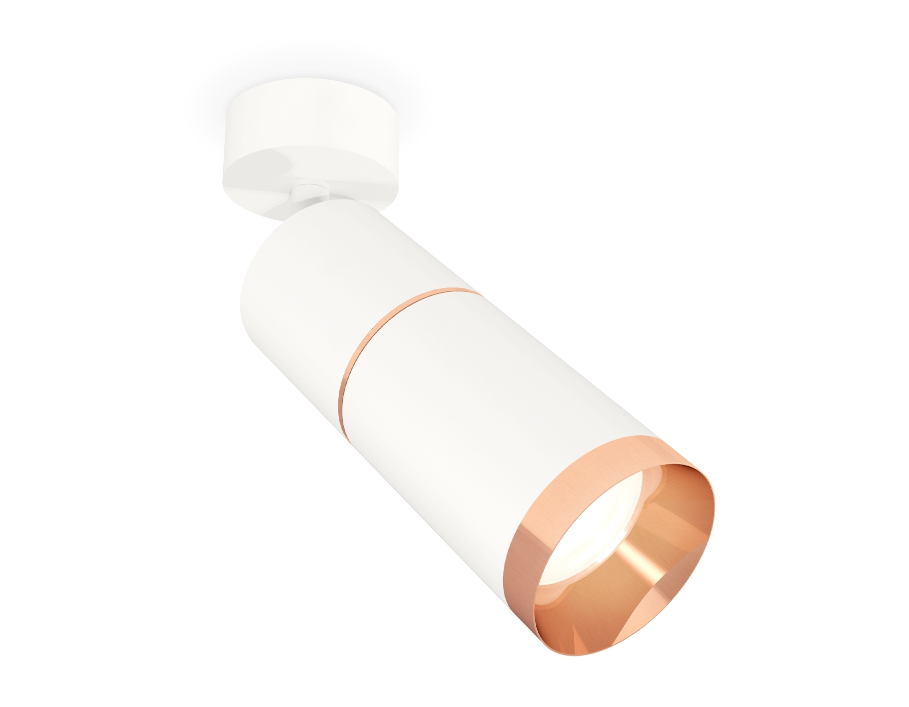 Комплект поворотного светильника Ambrella light XM6312013 SWH/PPG белый песок/золото розовое полированное MR16 GU5.3 (A2202,C6301,A2063,C6312,N6135)
