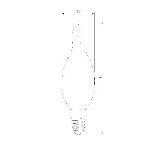 BLE1434 / Светодиодная лампа Свеча на ветру СDW LED D 6W 3300K E14