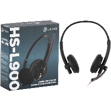 Наушники с микрофоном Oklick/Оклик HS-L900 черный 1.8м накладные оголовье