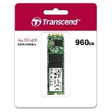 Накопитель SSD M.2 Transcend 960Gb MTS820 (SATA3, up to 560/520MBs, 75000 IOPs, 3D TLC, 22х80мм)