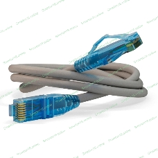 Патч-корд Hyperline PC-LPM-UTP-RJ45-RJ45-C6-10M-LSZH-GY Патч-корд U/UTP, Cat.6, LSZH, 10 м, серый