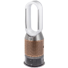 Очиститель-увлажнитель воздуха Dyson PH05 545007-01 белый/золотистый, 40 м², 5 л, HEPA H13, угольный фильтр, SCO-катализатор, УФ-стерилизация воды, управление со смартфона, датчики качества воздуха, 6 режимов работы