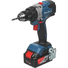 Дрель-шуруповерт DongCheng DCJZ06-13, 20 В, 5 Ач, 120 Нм, бесщеточный