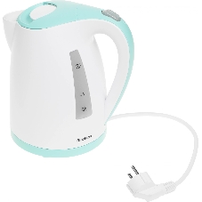 Чайник электрический Blackton Bt KT1702P белый/зеленый, 1.7 л, 2200 Вт, скрытый нагревательный элемент