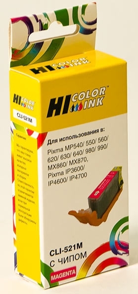 Картридж Canon PIXMA iP3600/iP4600/MP540 (Hi-black) new, CLI-521, M