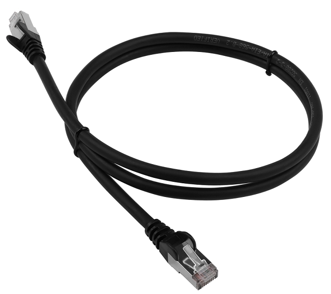 Патч-корд Lanmaster LSZH FTP кат.6, 7.0 м, черный