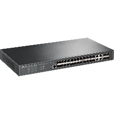 Коммутатор TP-Link JetStream 24-портовый управляемый SFP уровня 2+, 20 гигабитных SFP-портов и 4 гигабитных комбинированных порта SFP/RJ45