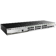 Коммутатор D-Link DGS-1210-28/ME/B2A, 24×1 Гбит/с + 4×1 Гбит/с SFP, управляемый