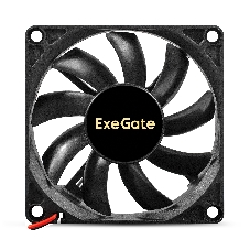Вентилятор 12В DC ExeGate EX08015B2P (80x80x15 мм, 2-Ball (двойной шарикоподшипник), 2pin, 2000RPM, 21dBA)