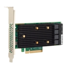 Адаптер-HBA Broadcom SAS 9400-16i SGL (05-50008-00) PCIe 3.1 x8 LP, Tri-Mode SAS/SATA/NVMe 12G HBA, 16port(4*int SFF8643), 3416 IOC