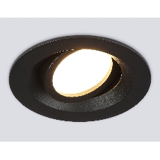 Встраиваемый поворотный точечный светильник Ambrella light TN102742 BK черный IP20 GU5.3 D95*25