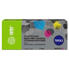 Картридж струйный Cactus CS-EPT05A300 (T05A3) пурпурный (215 мл) для Epson WorkForce Pro WF-C878/C879
