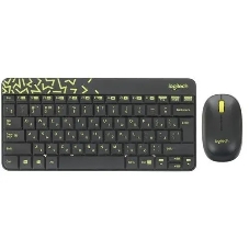 Комплект клавиатура+мышь Logitech MK240 Nano беспроводной, USB, 1000 DPI, чёрный