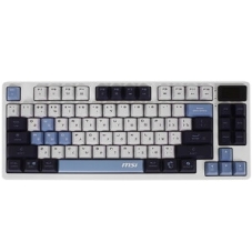 Клавиатура MSI Forge GK600 гибридная, Bluetooth, радиоканал, белый