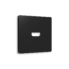 Лицевая панель ALFA (Черный матовый) для HDMI розетки QUANT AP8140
