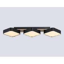 Светильник Ambrella light FL4878/3 BK/WD черный/дерево 54W 3000-6000K 680*200*70 (без ПДУ)