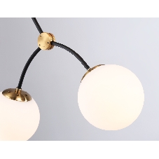 Светитльник Ambrella Light TR2575/4 BK/SB черный/бронза E27/4 max 60W D790*1120