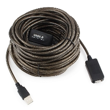 Кабель-удлинитель USB2.0 активный Cablexpert UAE-01-15M, AM/AF, 15м