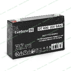Аккумуляторная батарея ExeGate DT 609 (6V 9Ah, клеммы F1)