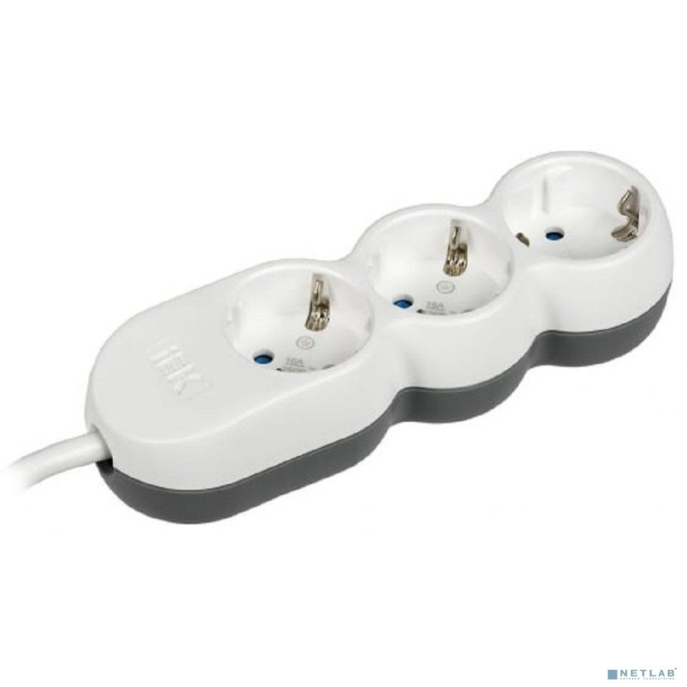 Удлинитель IEK У03 3 места 2P+PE/1,5м 3х1,5 мм2 16А/250В UNO