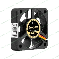 Вентилятор для корпуса ExeGate ExtraSilent ES05010S3P-5 черный, 50 мм, 5000 об/мин, 27 дБ, 3 pin