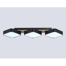Светильник Ambrella light FL4878/3 BK/WD черный/дерево 54W 3000-6000K 680*200*70 (без ПДУ)