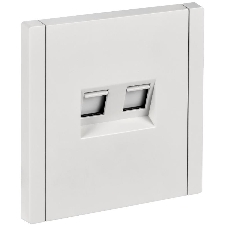 Розетка компьютерная IEK FORTE&PIANO FP234 2-ая RJ45 кат.6 белый