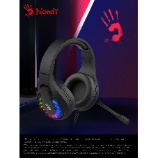 Гарнитура Bloody G230 чёрный, проводная, подсветка