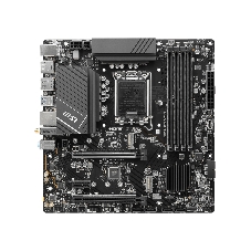 Материнская плата MSI PRO B760M-A WIFI, LGA 1700, Intel B760, 4xDDR5, 4xSATA, 2xM.2, 1xPCI-E 4.0 x16, 1xPCI-E 4.0 x4, 2xHDMI, 2xDP, 1x2.5Gb LAN, 2xUSB-A 2.0, 2xUSB 3.2 Gen 1, 2xUSB 3.2 Gen 2, 3x3.5 мм, 7.1, Micro-ATX