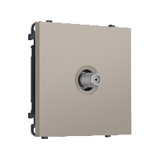 Комплект механизма TV розетки SAT SIGMA Серо-бежевый матовый 5-2400MHz 3.5dB QUANT PRO (SP3730, PR215)