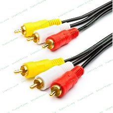 Кабель Audio-Video ATCOM AT7267 1.2 m (3RCA(m), пакет)