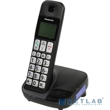 Телефон беспроводной (DECT) Panasonic KX-TGE110RUB черный АОН