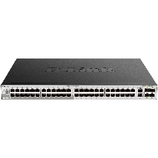 Коммутатор D-Link DGS-3130-54PS/B, 48×1 Гбит/с + 2×10 Гбит/с Base-T + 4×10 Гбит/с SFP+, управляемый