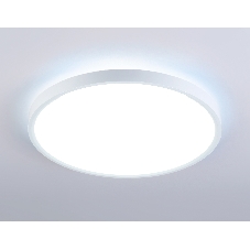 Потолочный светодиодный светильник Ambrella light FZ3001 WH белый IP44 24W+10W 6400+6400К D300*40 (Без ПДУ)