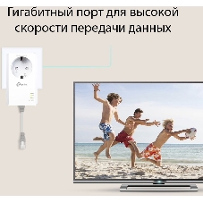 Сетевой адаптер TP-Link AV1000 Gigabit Passthrough Powerline Starter KitSPEED: 1000 Mbps PowerlineSPEC: Broadcom CPU, HomePlug AV2, 1+1 Gigabit PortFEATURE: Plug and Play, tpPLC Utility, Pair for More Security, Extra Power SocketKIT: 2× TL-PA7017P