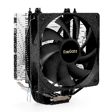 Кулер для процессора ExeGate Dark Magic EE400XL-PWM черный, 120 мм, алюминий/медь, 2400 об/мин, 37 дБ, 4 pin, 140 Вт, 155 мм