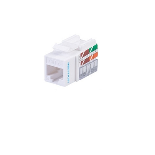 Модуль Vention Keystone Jack Cat.6 UTP белый