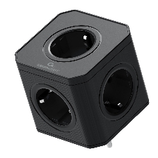 Тройник Cablexpert Tower 5р, CUBE-5-16-B, 16А, заземл, черный, коробка Тройник Cablexpert Tower 5р, CUBE-5-16-B, 16А, заземл, черный, коробка