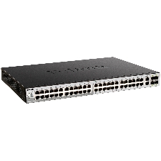 Коммутатор D-Link DGS-3130-54PS/B, 48×1 Гбит/с + 2×10 Гбит/с Base-T + 4×10 Гбит/с SFP+, управляемый