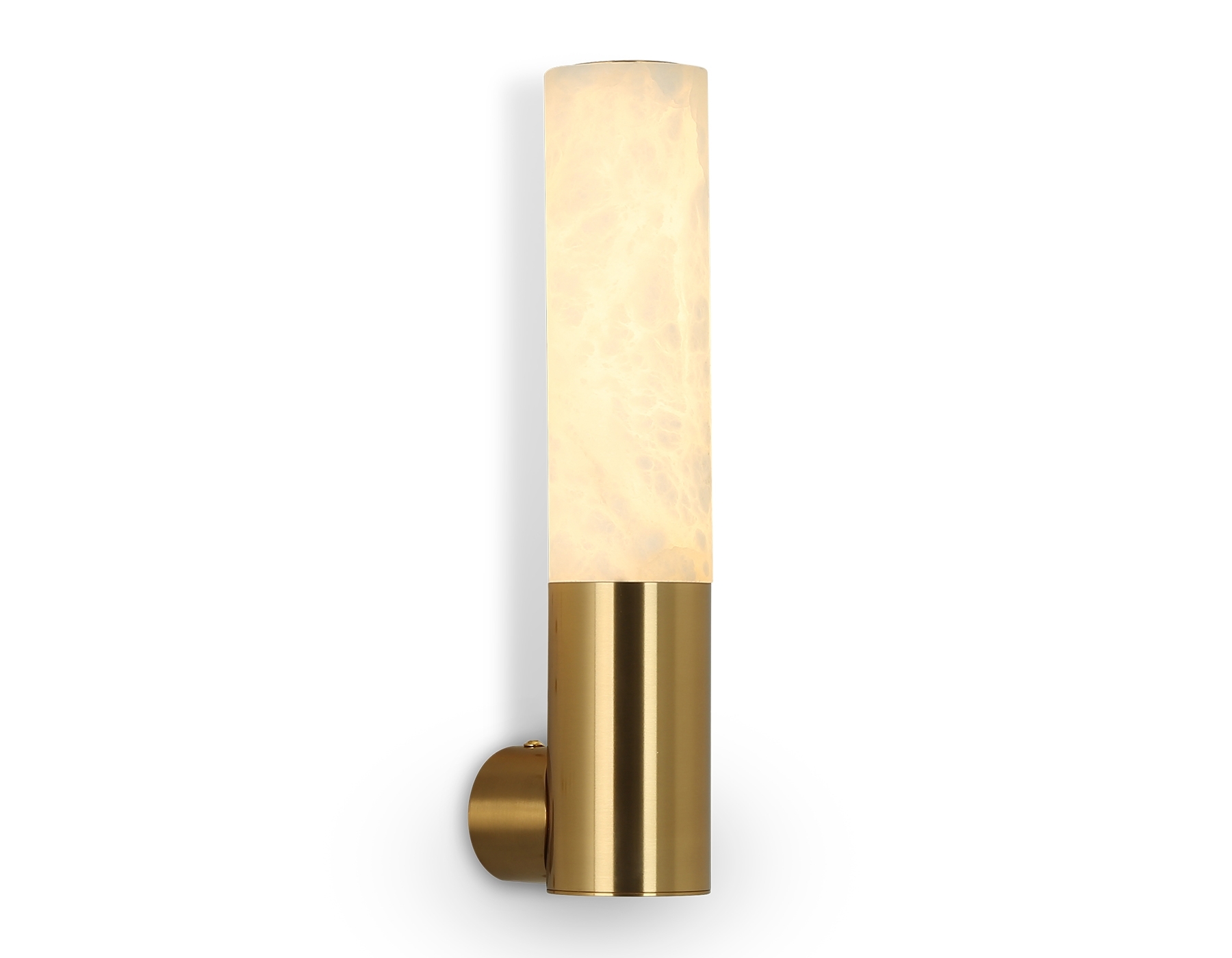 Настенный светильник Ambrella light LH53688 BS/WH латунь/белый 6W 3000K 85*60*300