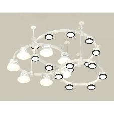 Светильник Ambrella light XR92212010/22 SWH/PBK/FR белый песок/черный полированный/белый матовый GX53
