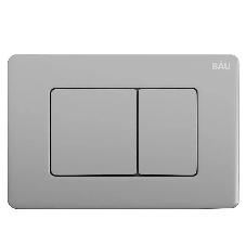 Инсталляция BAU PRO для подвесного унитаза с клавишей смыва BAU Stil Gun Grey, антивандальная, нержавеющая сталь темно-серый металлик