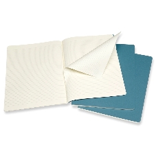 Блокнот Moleskine CAHIER JOURNAL CH023B44 XLarge 190х250 мм, обложка картон, 120 страниц, нелинованный, голубой (3 шт)