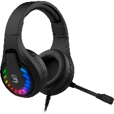 Гарнитура Bloody G230P чёрный, проводная, USB, подсветка